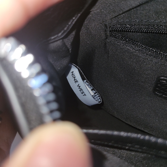 Nine West Black Cindi Top Zip Crossbody Bag - Picture 7 of 11